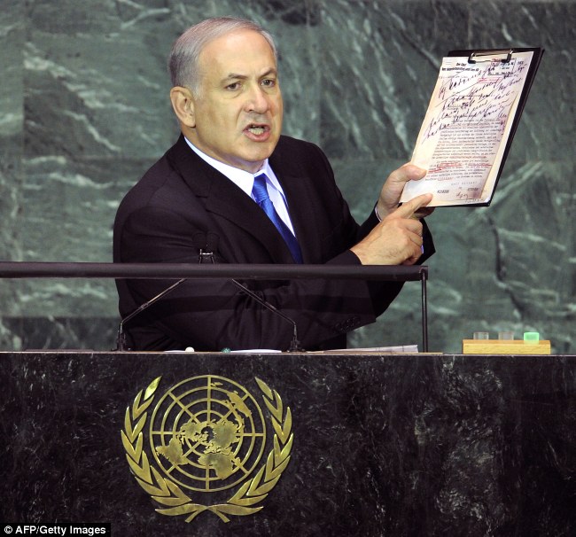 Netanyahu with Wannsee protocols